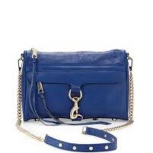 Rebecca Minkoff MAC Crossbody Bag, Metallic Blue